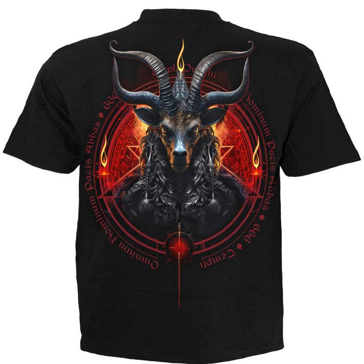 Spiral – Großhandel T-Shirt mit Siebdruck – Unisex – BAPHOMET - T-Shirt Schwarz1