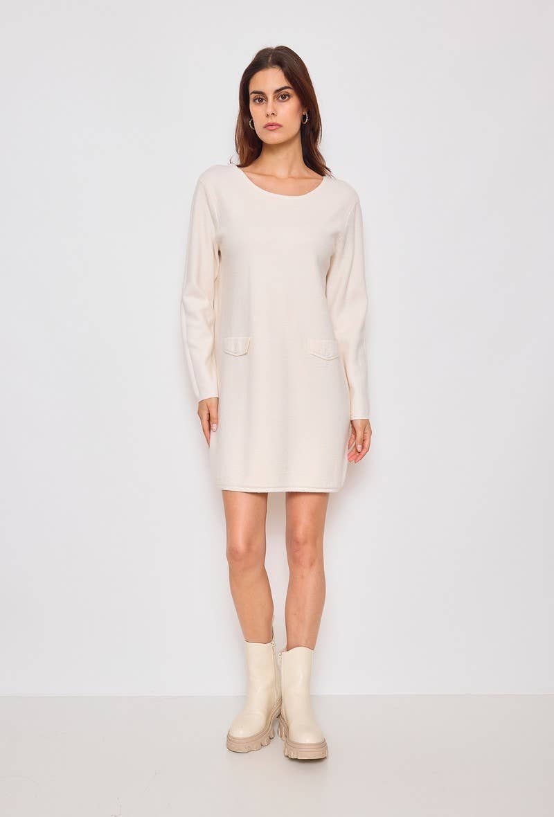 SUNNY STUDIO - Wholesale Dress - Women's - Chic long-sleeve knitted dress0