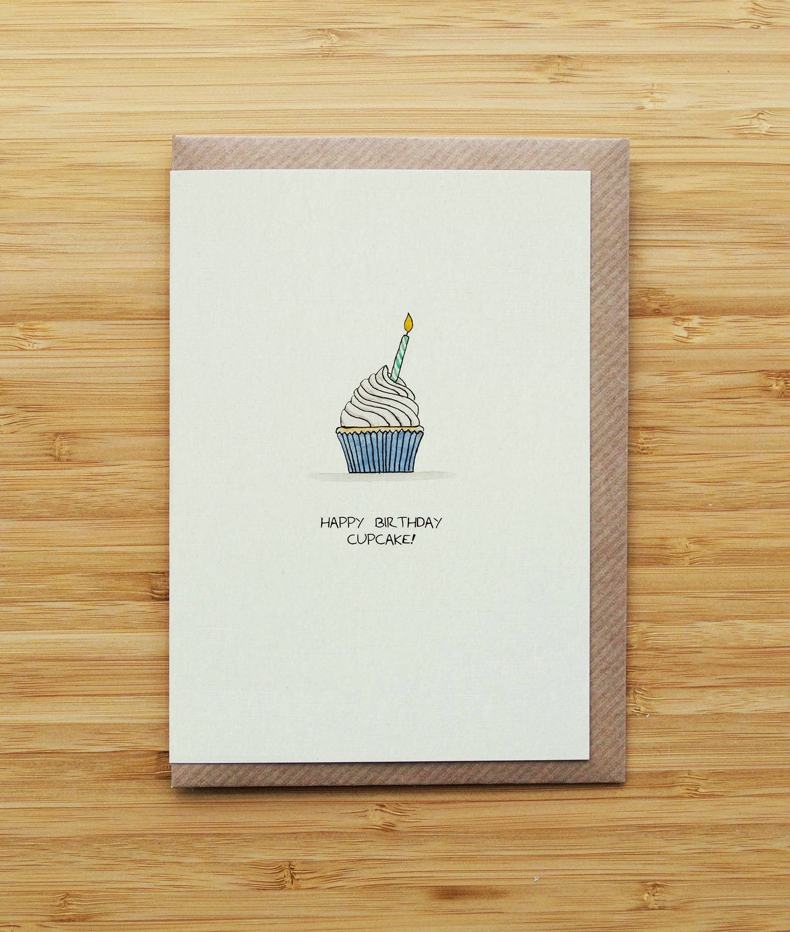 RossJDesigns – wholesale Birthday card – Cupcake Birthday Card - Cute - Love - Recycled Card0
