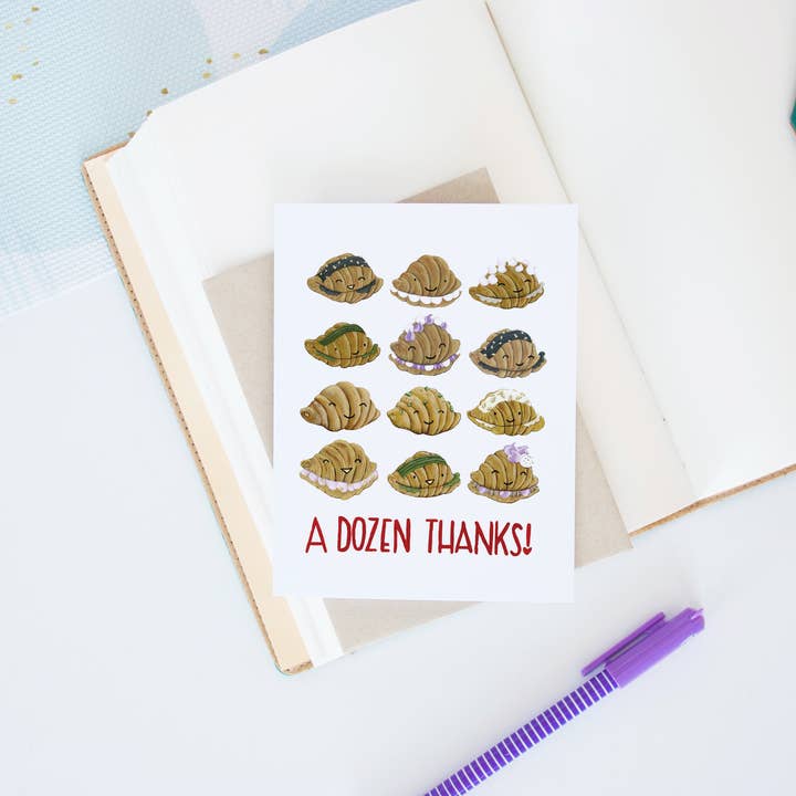 A Dozen Thanks! Card for wholesale by Hop & Flop