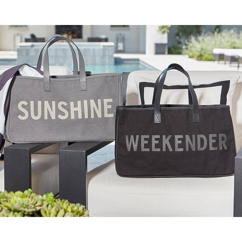 Santa Barbara Design Studio by Creative Brands - Wholesale Tote Bag - Women's - Black Canvas Tote - Weekender1