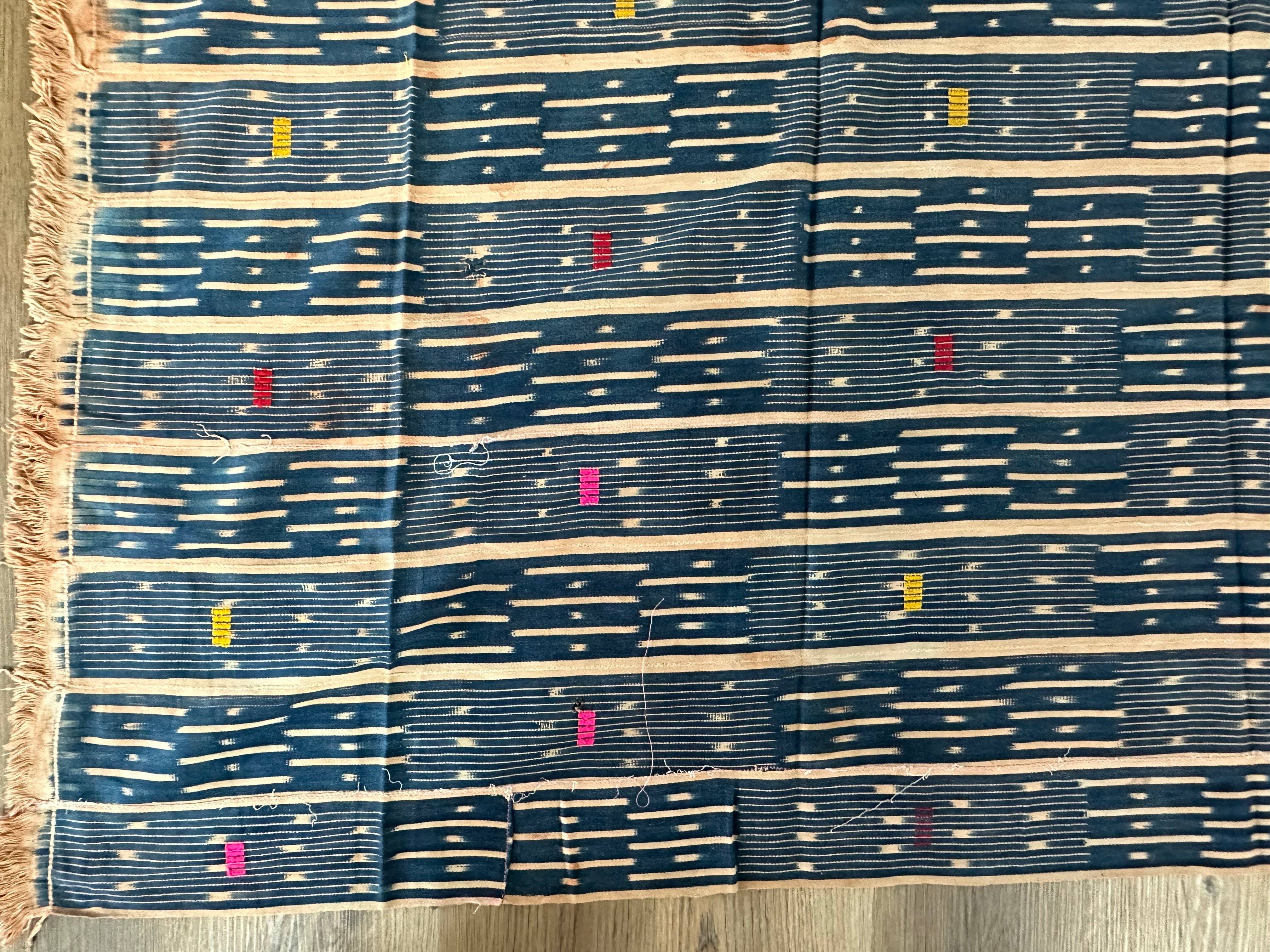 The Niger Bend - Wholesale Tapestry/Textile - Largest Vintage Baule African Cloth Men's Textile | 184 x 62"6