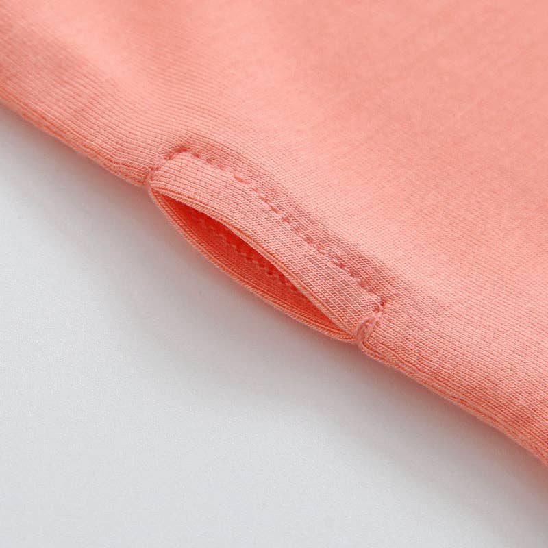 Luxie Charm - Wholesale Bodysuit (Footed) - Baby - Joyful Coral Zippered Romper I NICU I Convertible Footie4