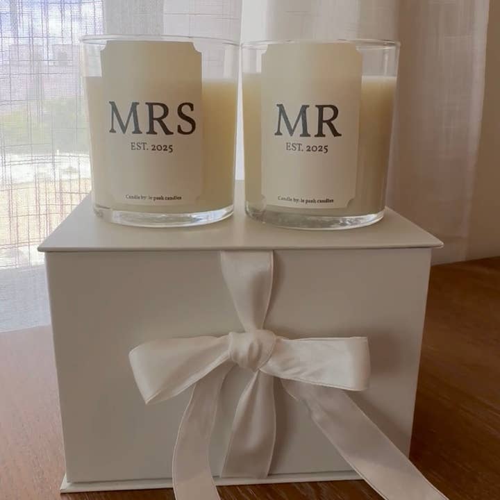 Mr. & Mrs. Gift Box for wholesale by Le Pash Candles