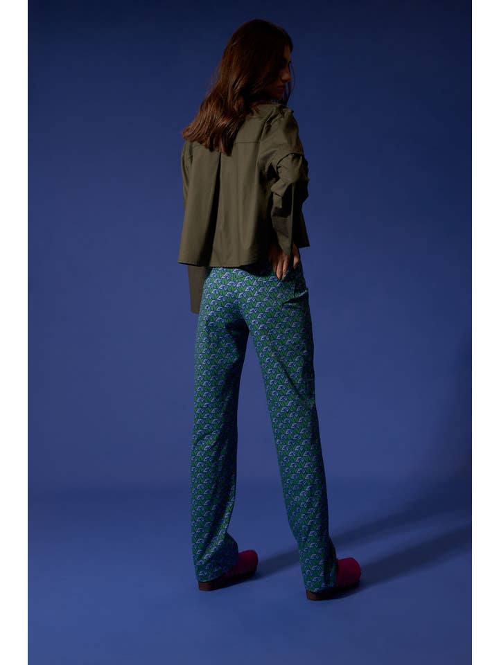 Virago Barcelona - Wholesale Pants - Women's - Doll Player Pants Love Blue2