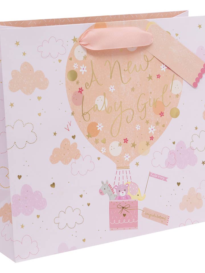Balloon Baby Girl Landscape Large Bag for wholesale by Ballyhoo