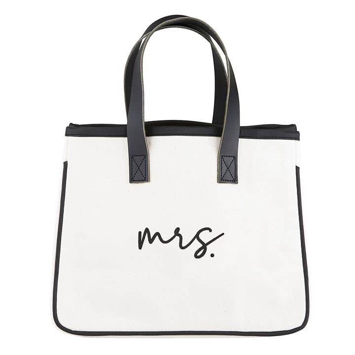 Mini Canvas Tote - Mrs. for wholesale by Santa Barbara Design Studio by Creative Brands