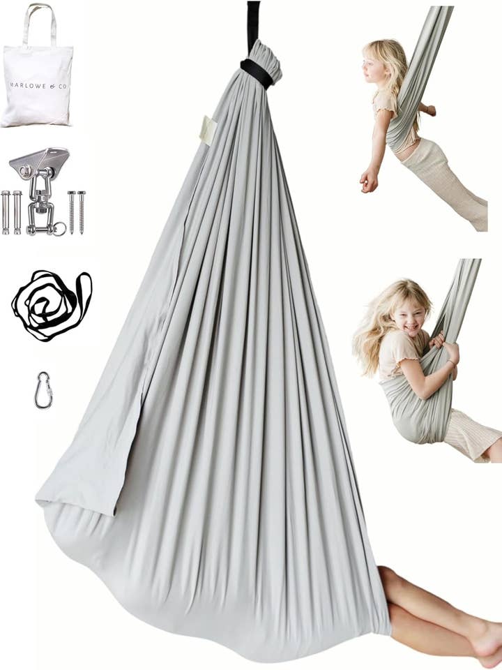 Stone Cotton Sensory Swing for wholesale by Marlowe & Co
