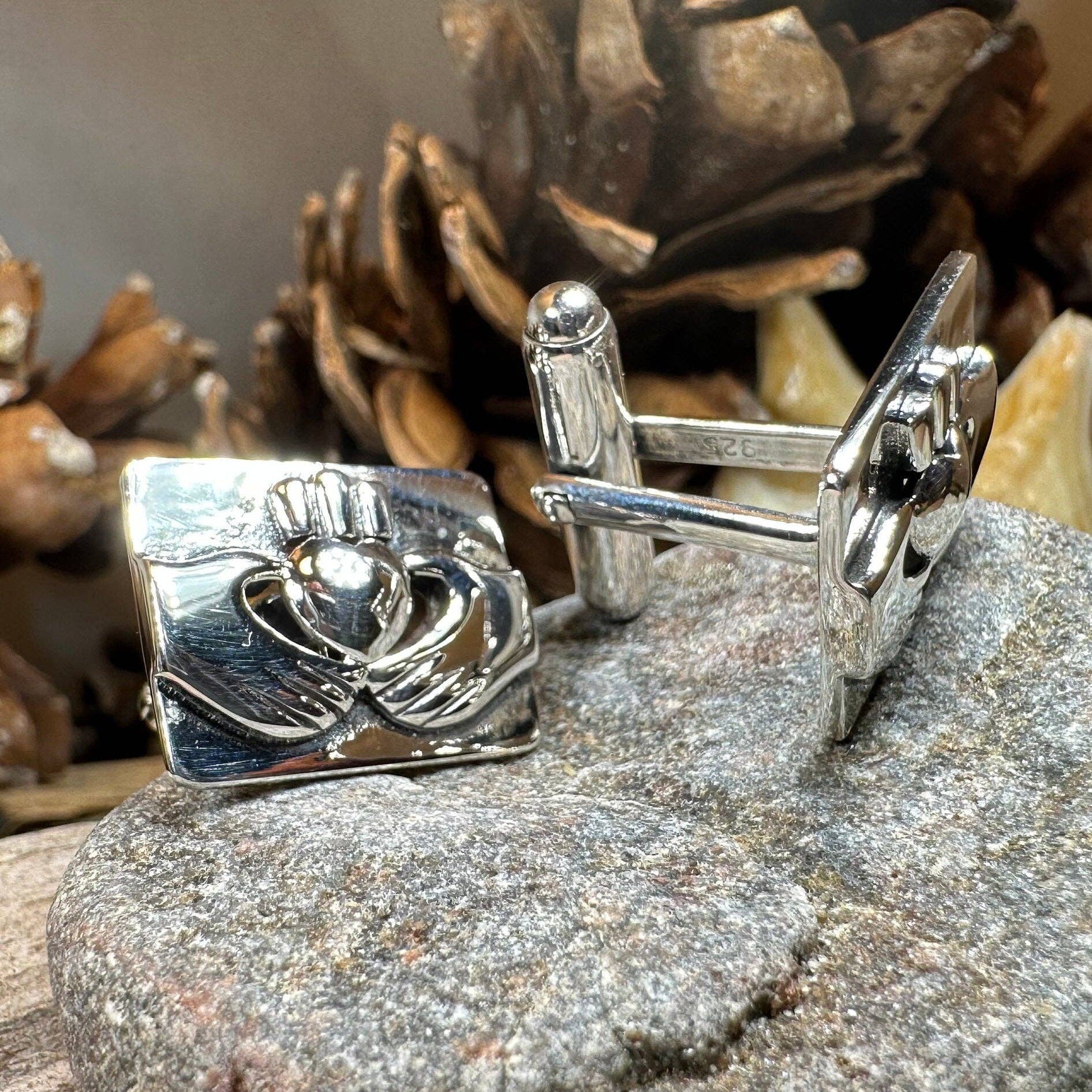 Celtic Crystal Designs Jewelry & Gifts - Wholesale Cufflinks - Traditional Claddagh Cuff Links8