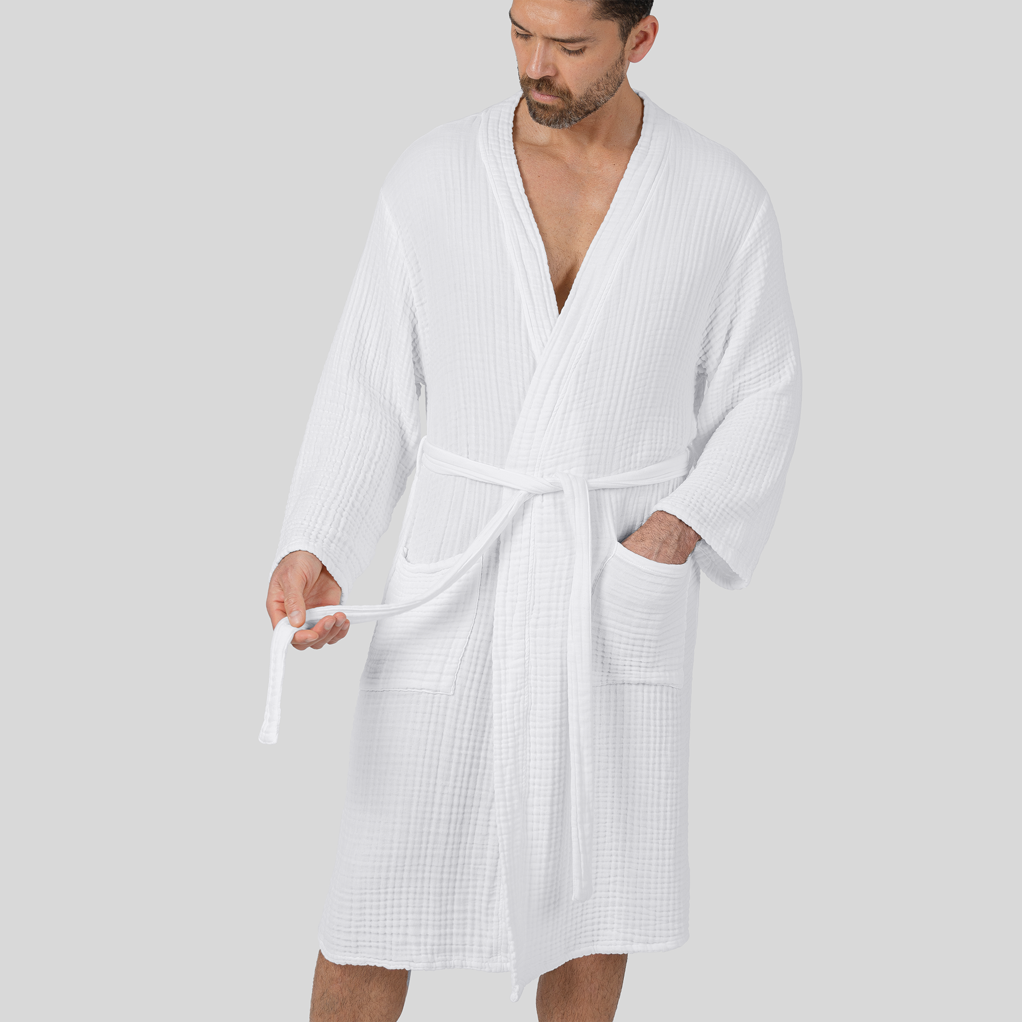 Comfy Cubs - Vente Peignoir – unisexe - Peignoir de bain en mousseline pour adulte - Peignoir doux 100 % coton par Comfy Cubs39