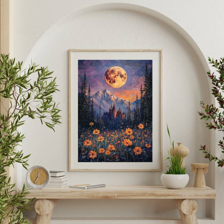 Harvest Moon Premium Luster Poster voor wholesale door Milady's Mythical Market