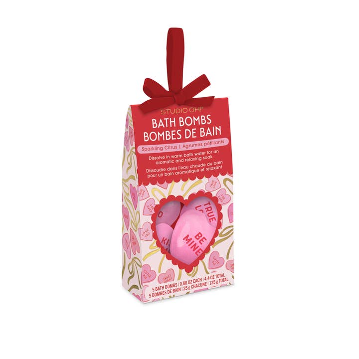 Sweet Candy Hearts Bath Bombs for wholesale by Studio Oh!