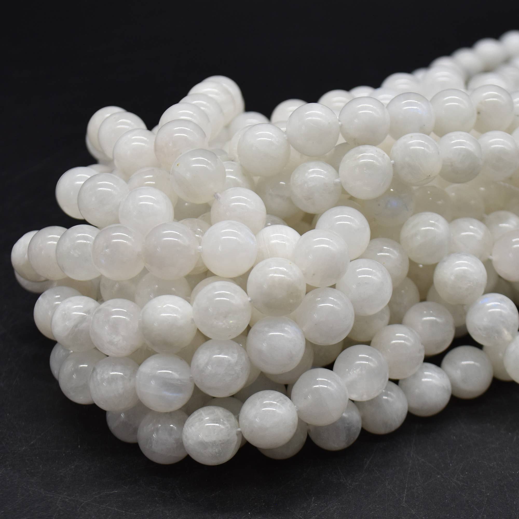 Oriental Direct Craft Supplies - Wholesale Beads - Grade A Natural Rainbow Moonstone Round Beads7