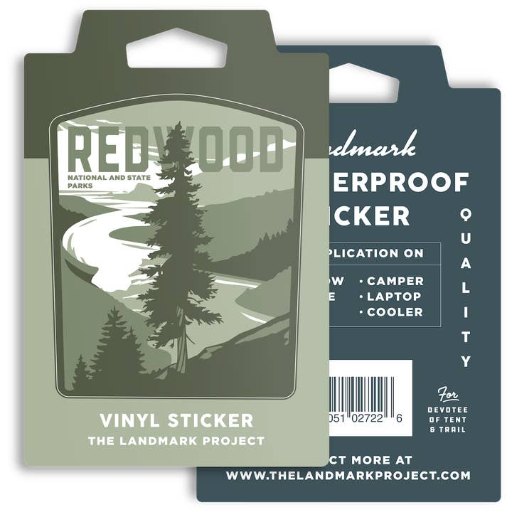 Redwood Sticker for wholesale by The Landmark Project
