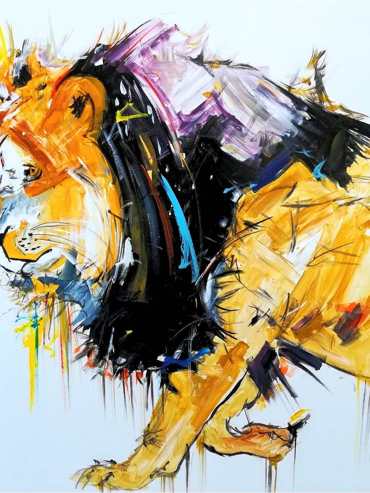 LION 6 pour la vente par Curated Art