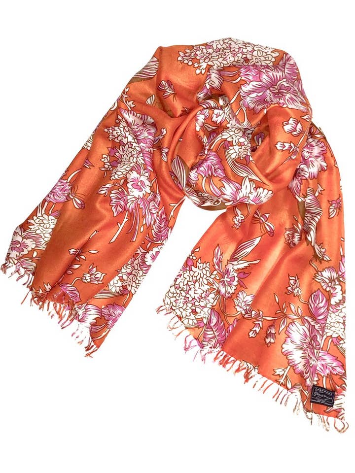 Birds & Bees Silk for wholesale by Cashmere Wrappings