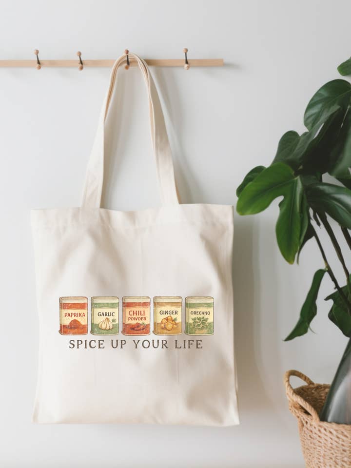 Spice Up Your Life Canvas Tote Bag for wholesale by EnchantingSunshine