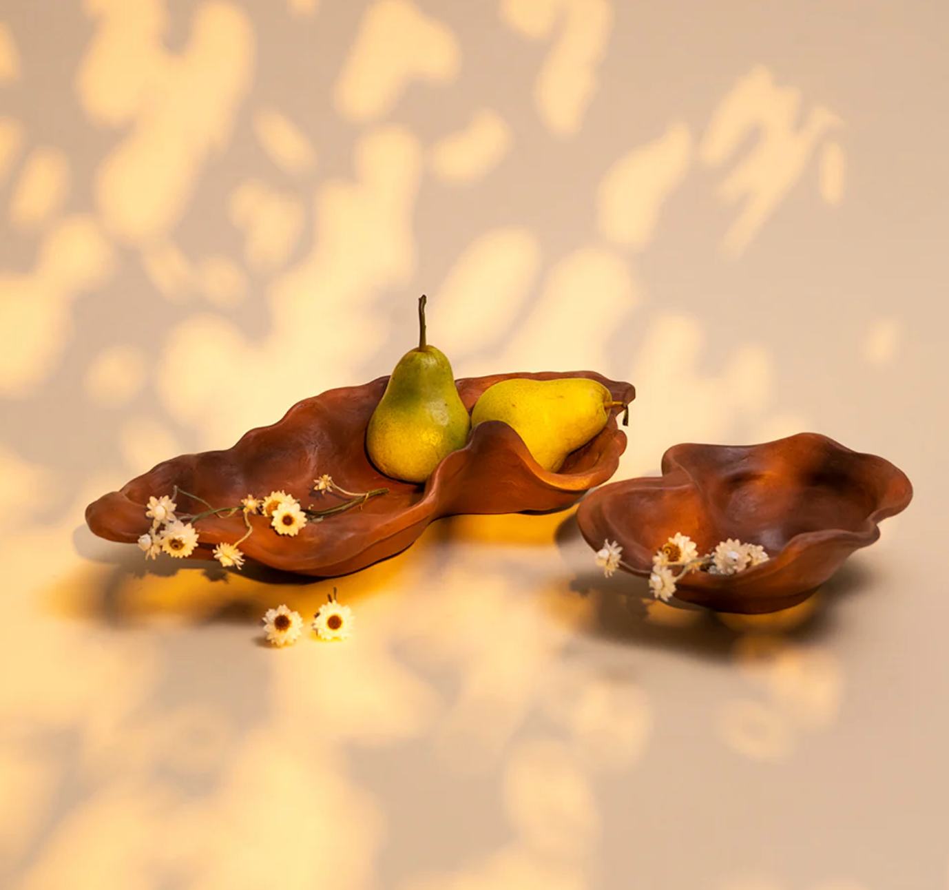 Casa Amarosa – Engroshandel Pyntetallerken/skål – Økologisk Deco Skål Stor, Terracotta- 15.74 Tommer3