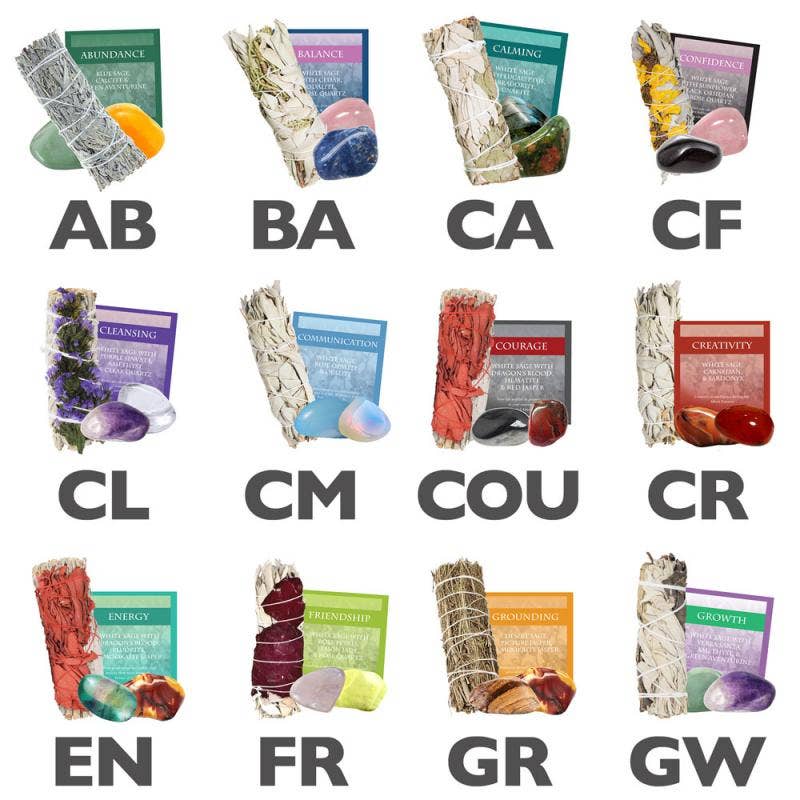 Benjamin International – Großhandel Salbeibündel – Sets mit Salbei und Edelsteinen1