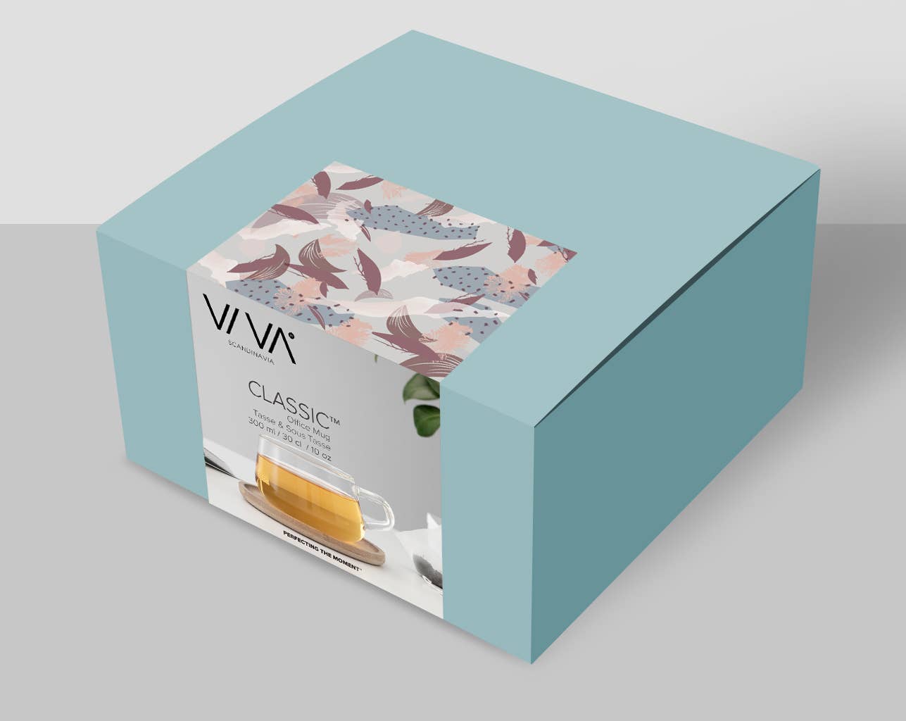 Viva | Espro | Liiton - Wholesale Tea Set - Classic™ Glass Tea / Coffee Cup & Wood Saucer Set1