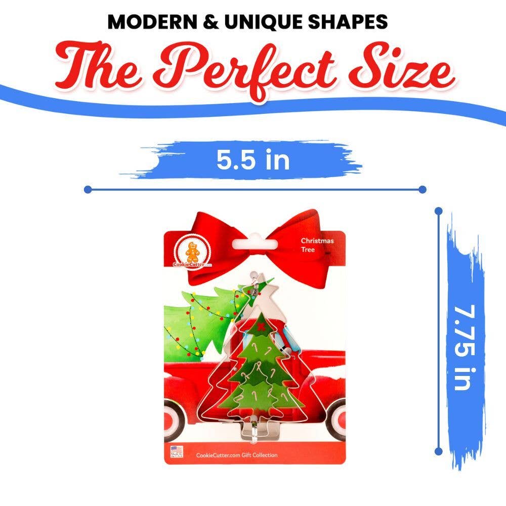 CookieCutter.com - Wholesale Cookie Cutter - Christmas Tree Nested Cookie Cutter Set with Recipe Card5