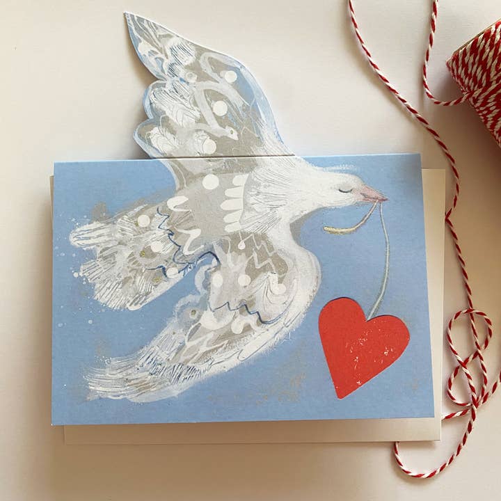 Esther Kent Design - Wholesale Valentine's Day Card - Love Dove Mantelpiece Card