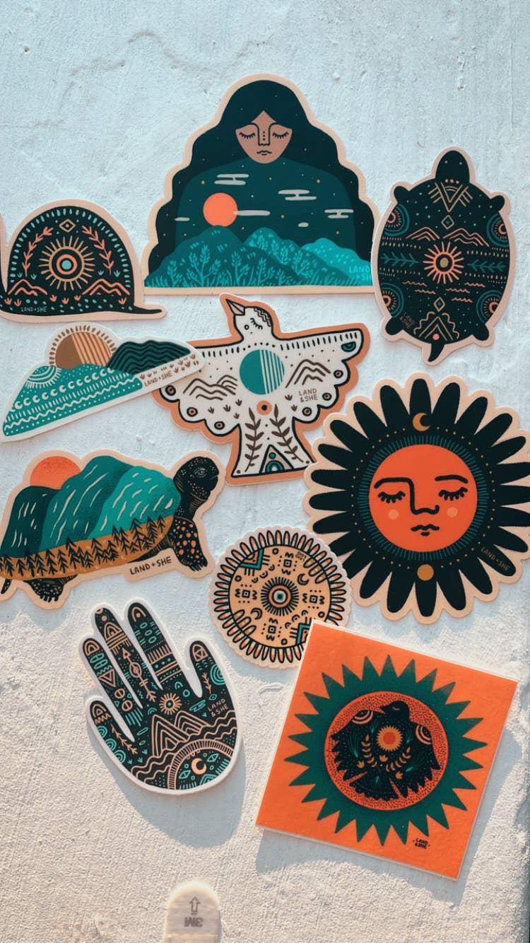 Land & She - Wholesale Sticker - Sunset Bear Sticker2