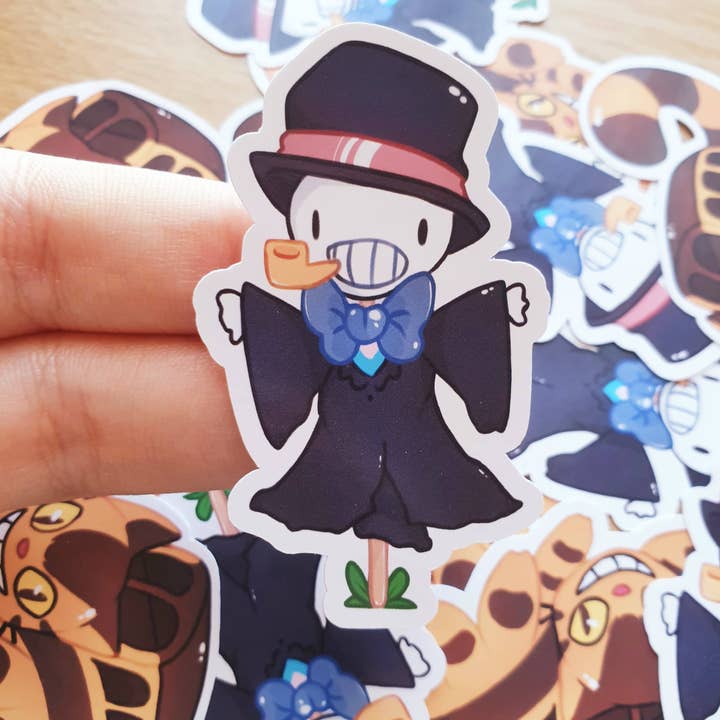 Ellesdoodlebox - Vente Autocollant - Autocollant tête de navet et catbus1