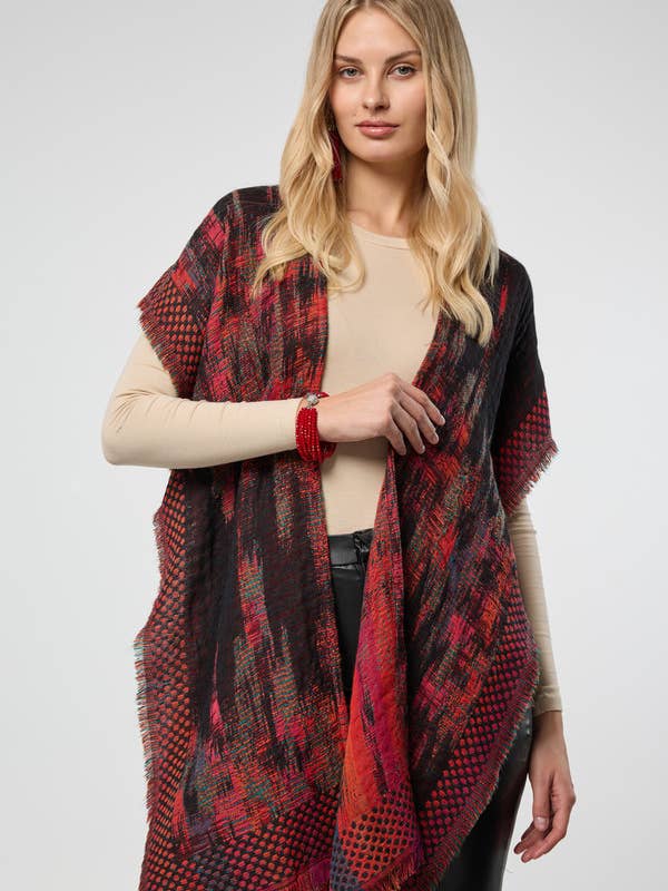 Kimono in tessuto con frange per la vendita all'ingrosso da parte di SAACHI