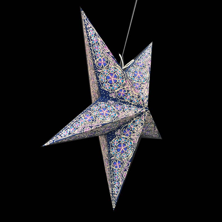 Artecnica - Wholesale Paper Lantern/Lamp - Kalea Blue Earth Friendly Starlightz