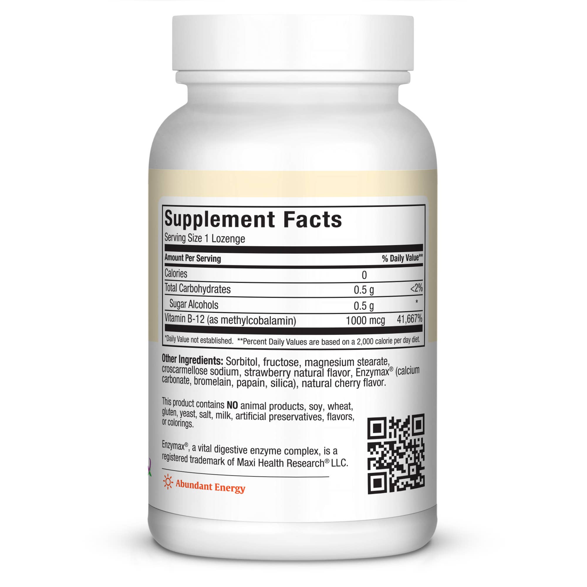 Maxi Health - Wholesale Oral Supplement/Vitamin - Methyl B12 Lozenges 1000™2