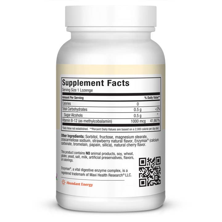 Maxi Health - Wholesale Oral Supplement/Vitamin - Methyl B12 Lozenges 1000™2