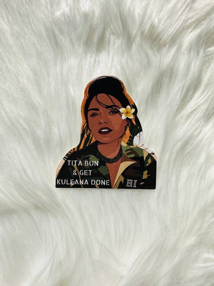 tita Bun and Get Kuleana Done Vinyl klistermärke för wholesale av Soul Valid Hawaiʻi