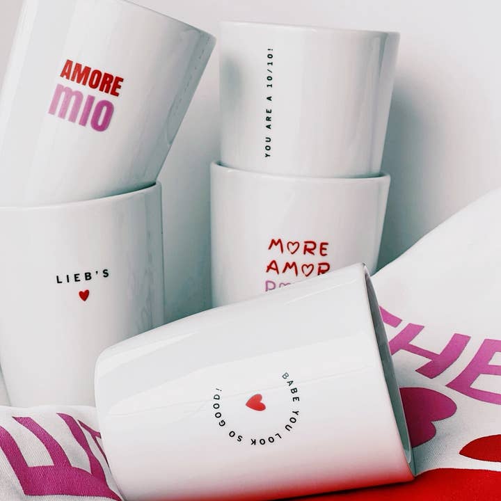 Goldscherben - Vendita all'ingrosso Tazza - Tazza colorata Spring Love Heart I Amore