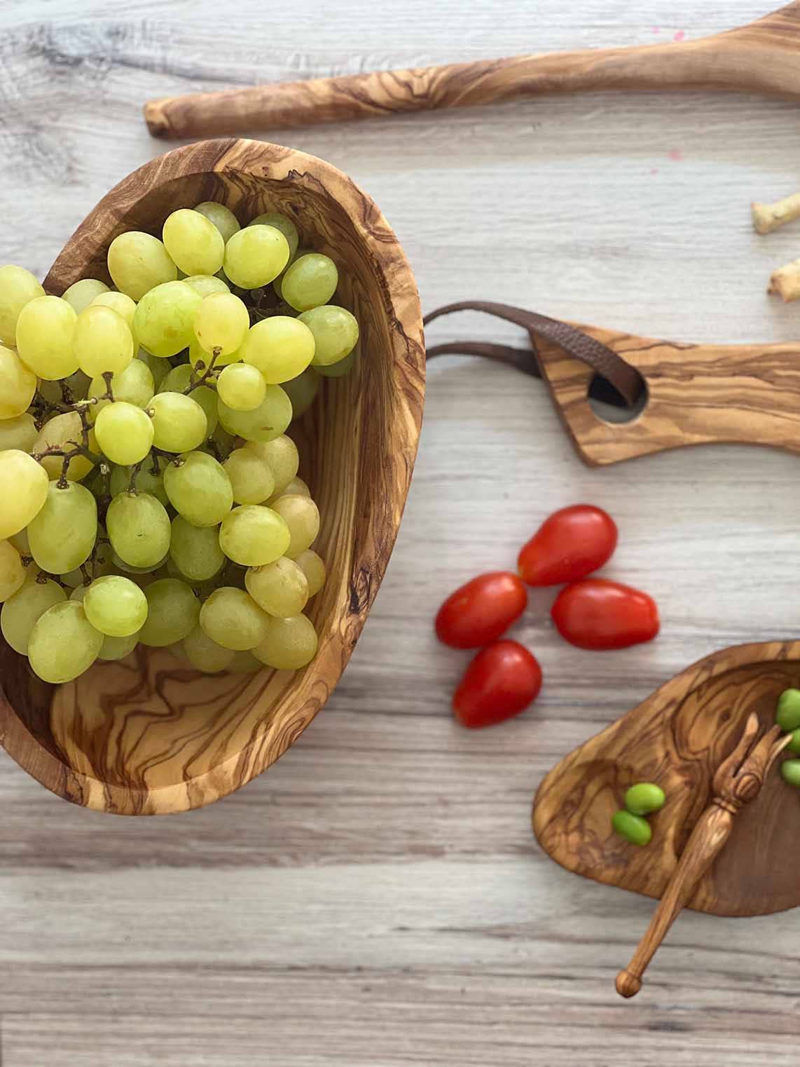 Scents and Feel - Venta al por mayor Bol de mesa - Ensaladera pequeña de madera de olivo0