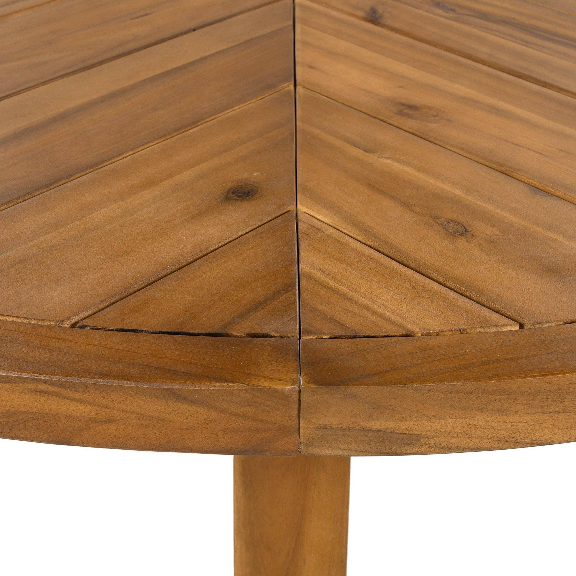 HOMYCASA DESIGN INC - Wholesale Patio Set - 5-Piece Outdoor Patio Dining Set Acacia Wood with Four Armchairs and Table, Beige34