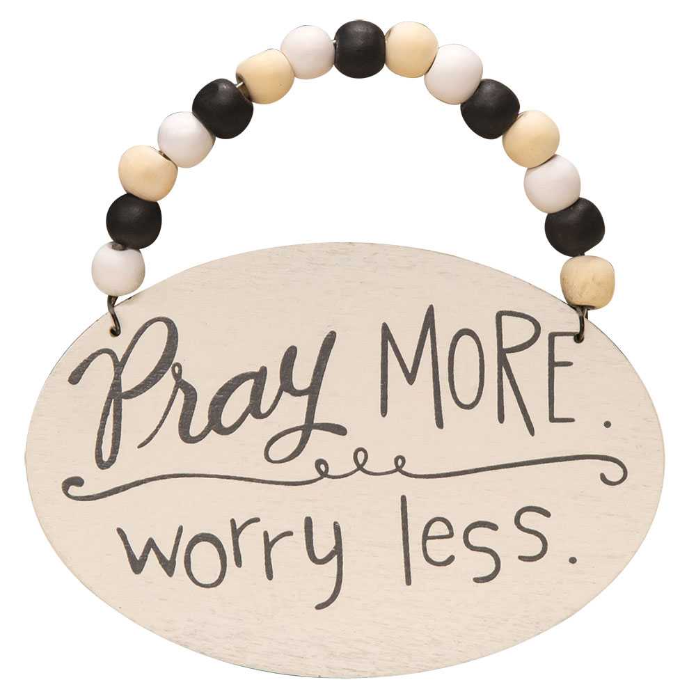 The Hearthside Collection - Vente Lots de décorations - Lot de 4 décorations perlées Count Your Blessings5