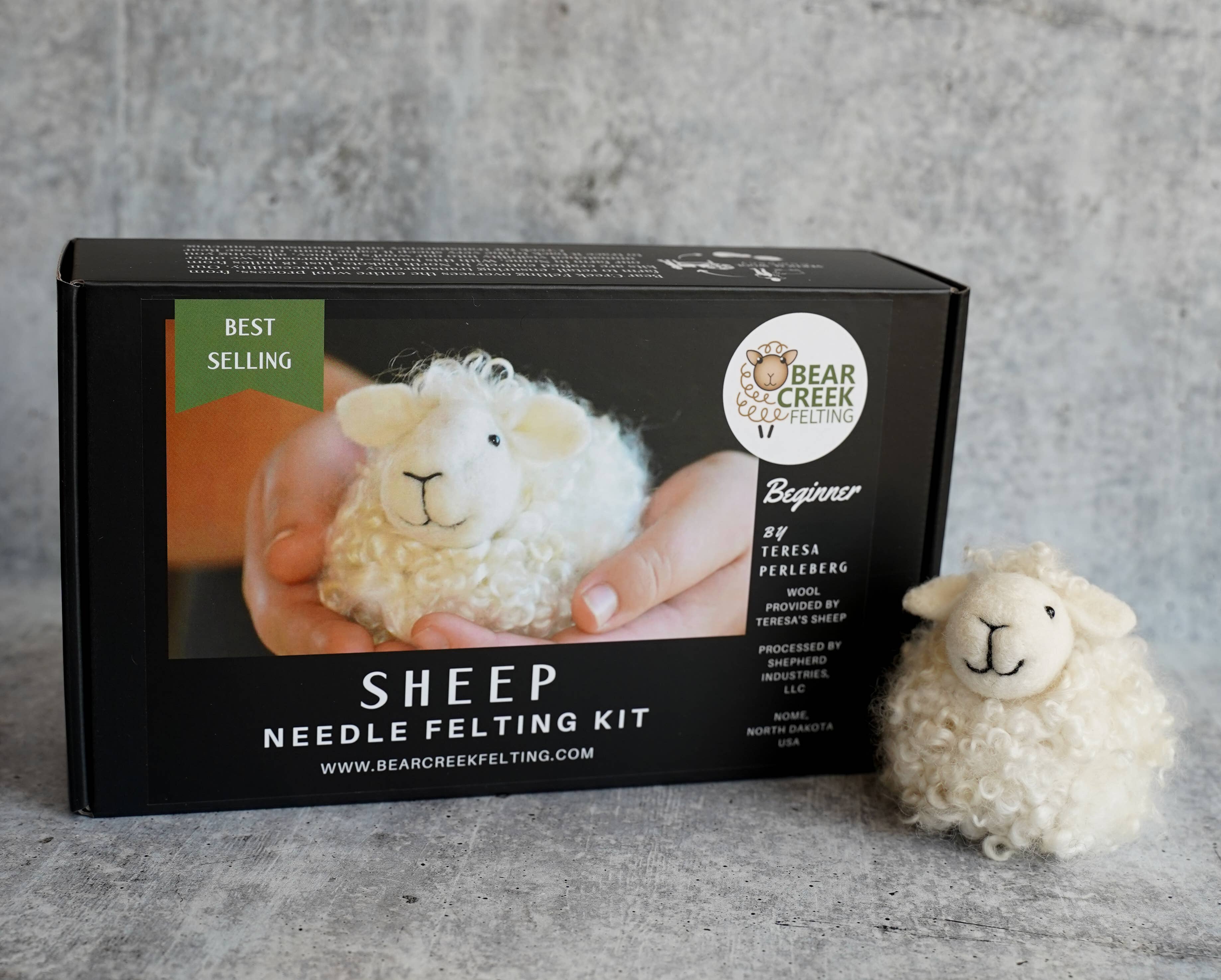 Bear Creek Felting - Wholesale DIY Craft Kit - Sheep Needle Felting Kit12