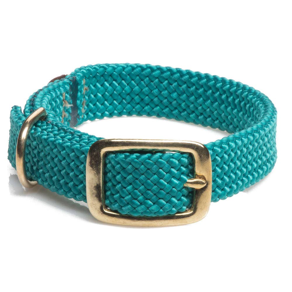 Mendota Pet - Wholesale Pet Collar - Dog - Double Braid Jr Collars - 9/16" width w/Brass Hardware10
