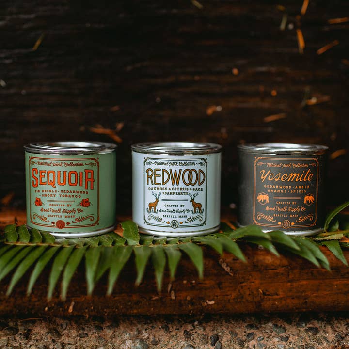Good & Well Supply Co. - Wholesale Travel Candles - National Parks of the Mountain West Mini Candle Gift Set3