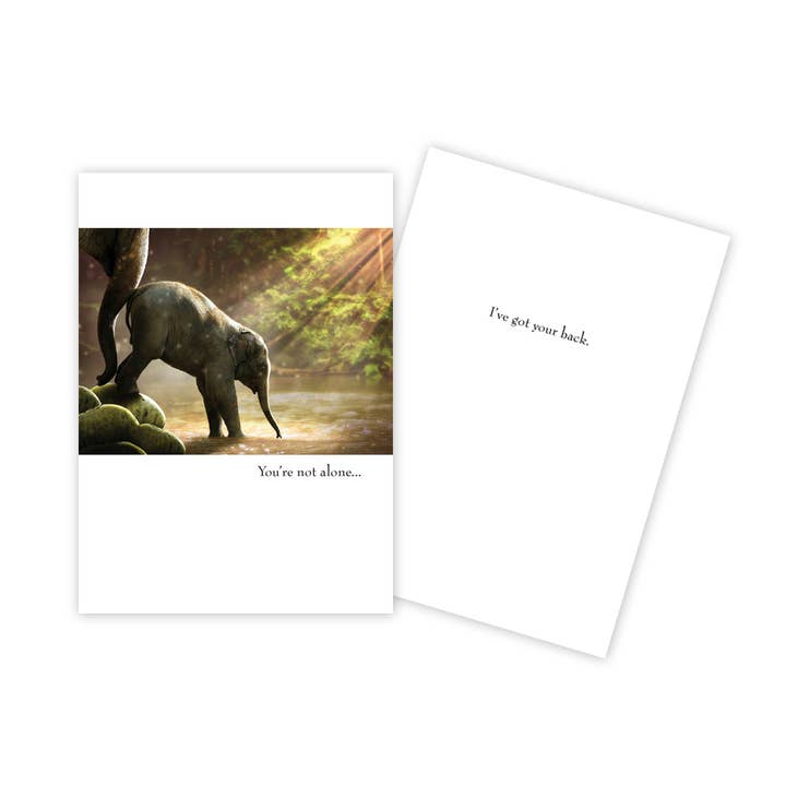 Karte zur Ermutigung eines Elefanten für den Großhandel von Sun Day Greetings