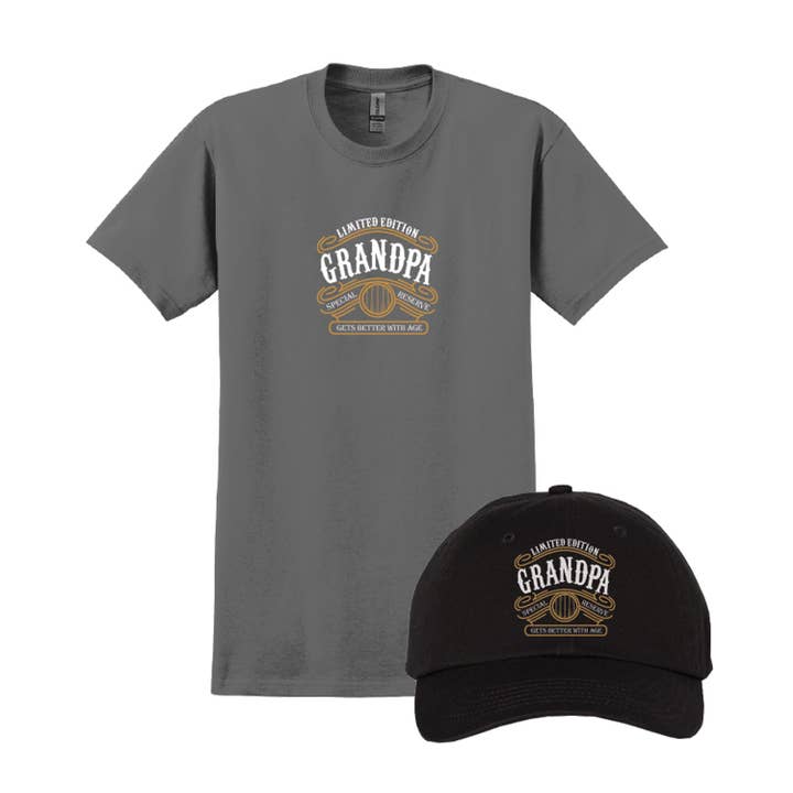 Limited Edition Grandpa Hat and Tee Combo for wholesale by MCCC Sportswear