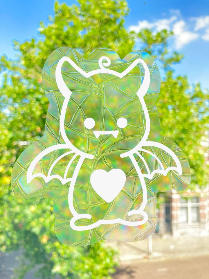 Bat Suncatcher, Halloween, Rainbow Maker-sticker, voor wholesale door Join The Creative Side