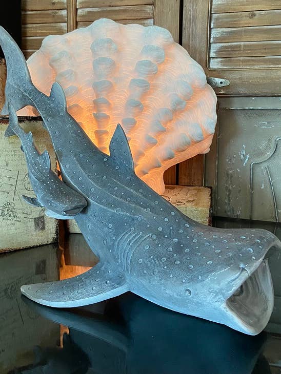 Resin Shark, 19x10x14.5" for wholesale by The Light Garden Collection