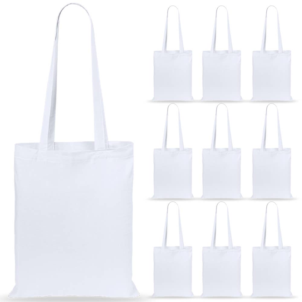 eBuyGB Craft Blanks - Wholesale Grocery/Shopping Bag - Premium Coloured Reusable 5oz Cotton Canvas Shopping Bag Eco4
