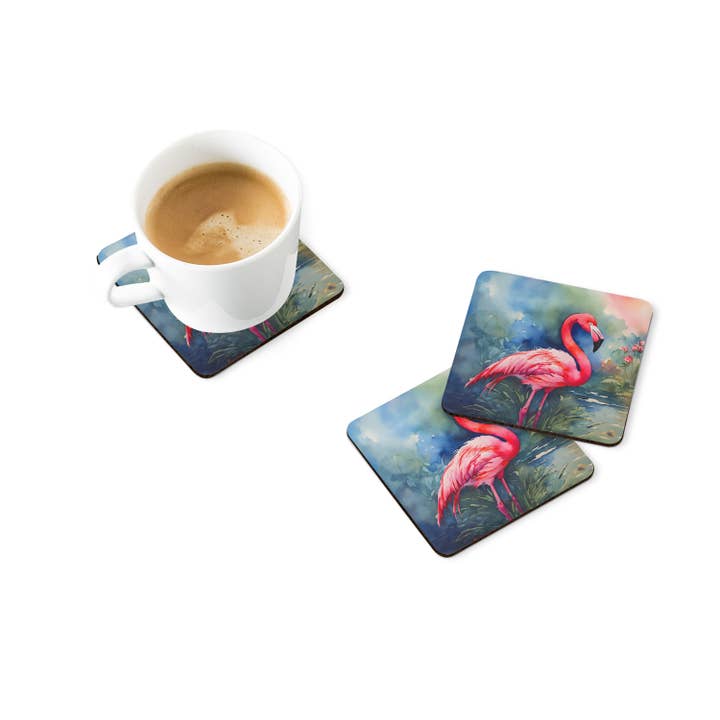 Caroline's Treasures – wholesale Coasters – Flamingo Foam Coaster Set DAC2859