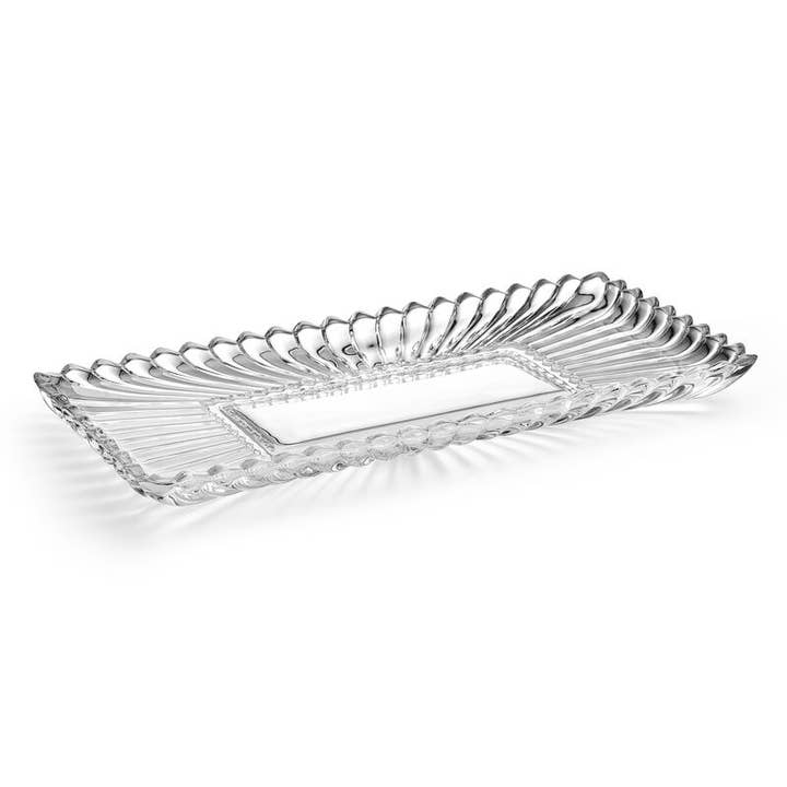 Mikasa - Wholesale Decorative Tray - MIkasa Estate 14.75In Lead Free Crystal Tray