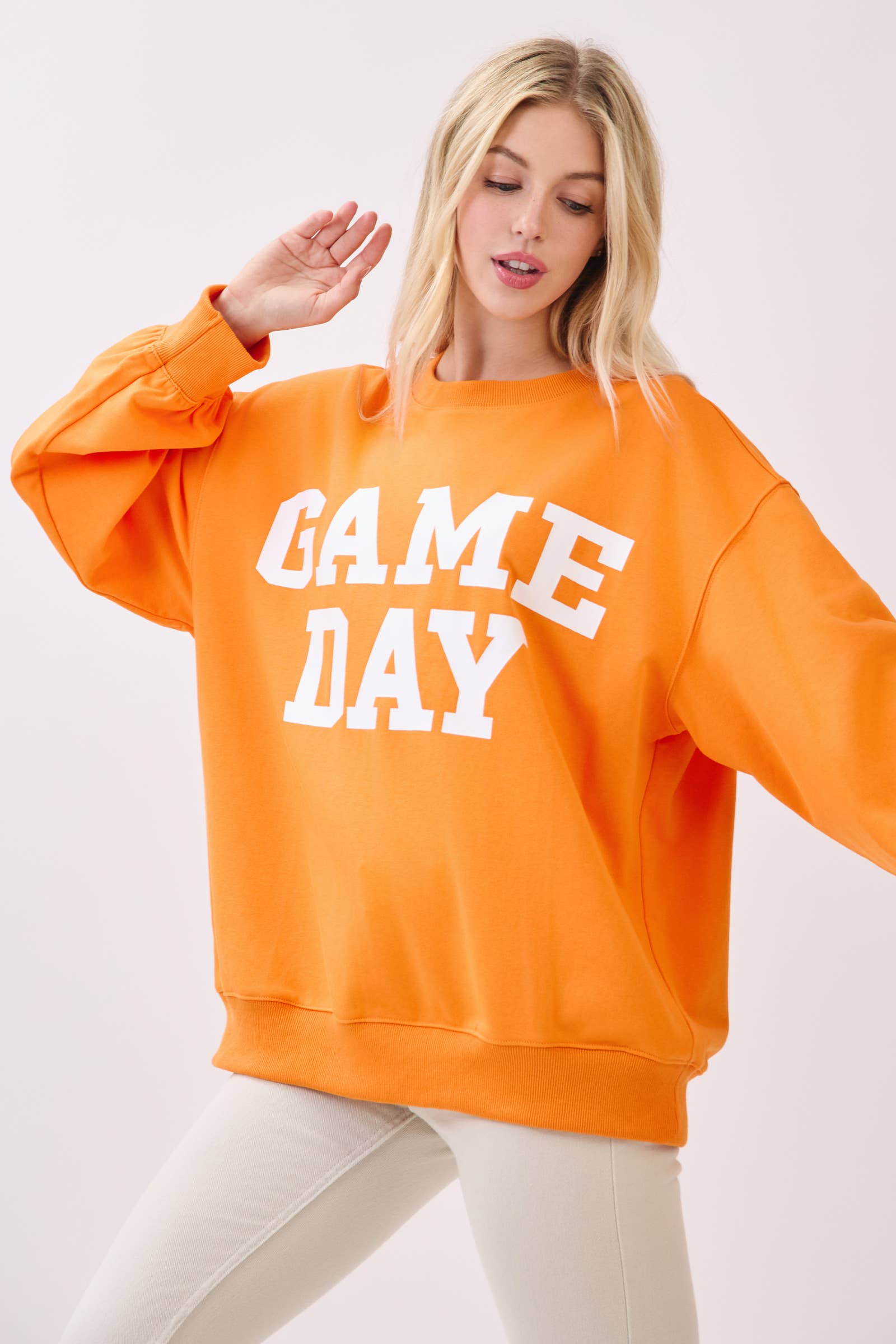 Sewn and Seen - Wholesale Graphic Sweatshirt - Women's - Bold Varsity Game Day Sweatshirt21
