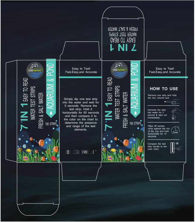 CO2 MANIA® - Wholesale Pet Supplement - Not Cat/Dog - 7in1 test in ultra-fast aquarium test strips3