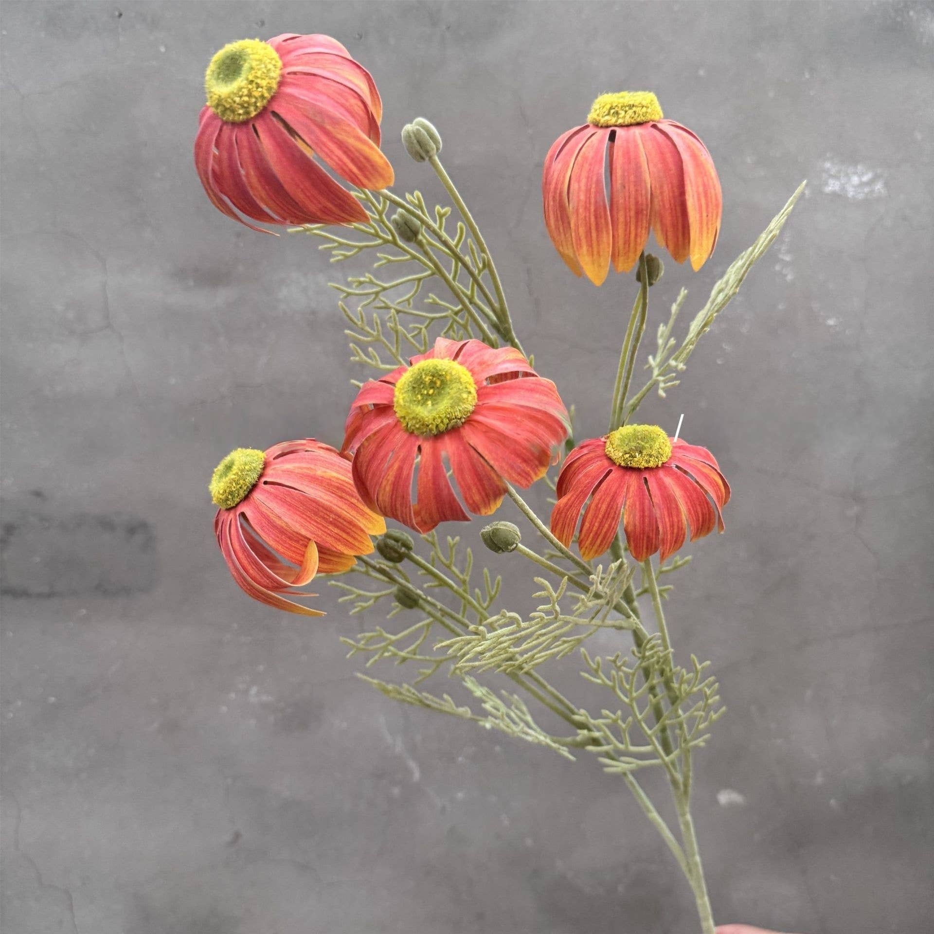 ACNITE(We cover U.S. import duties) – wholesale Konstgjorda blommor – Orange blommor för bröllopsarrangemang och höstdekoration0